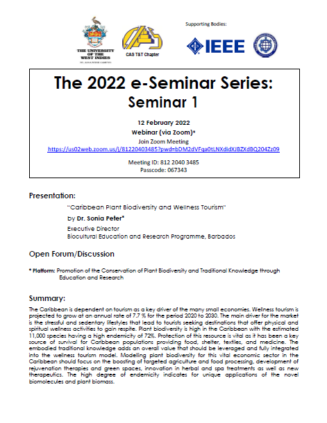 2022 E-Seminar Series- Seminar 1