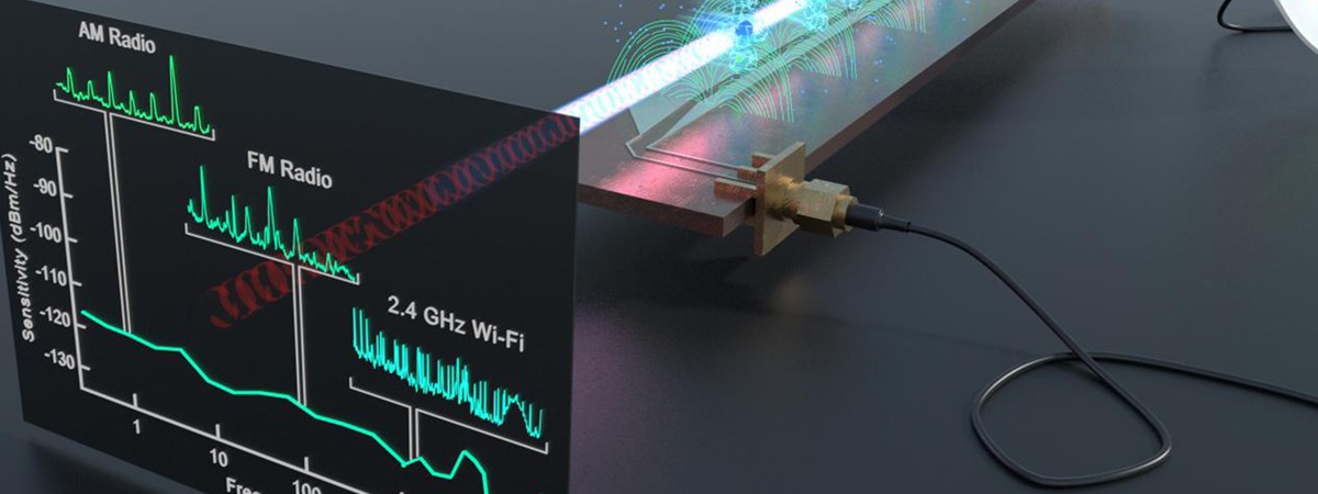 Quantum receiver capable of detecting full spectrum of radio waves