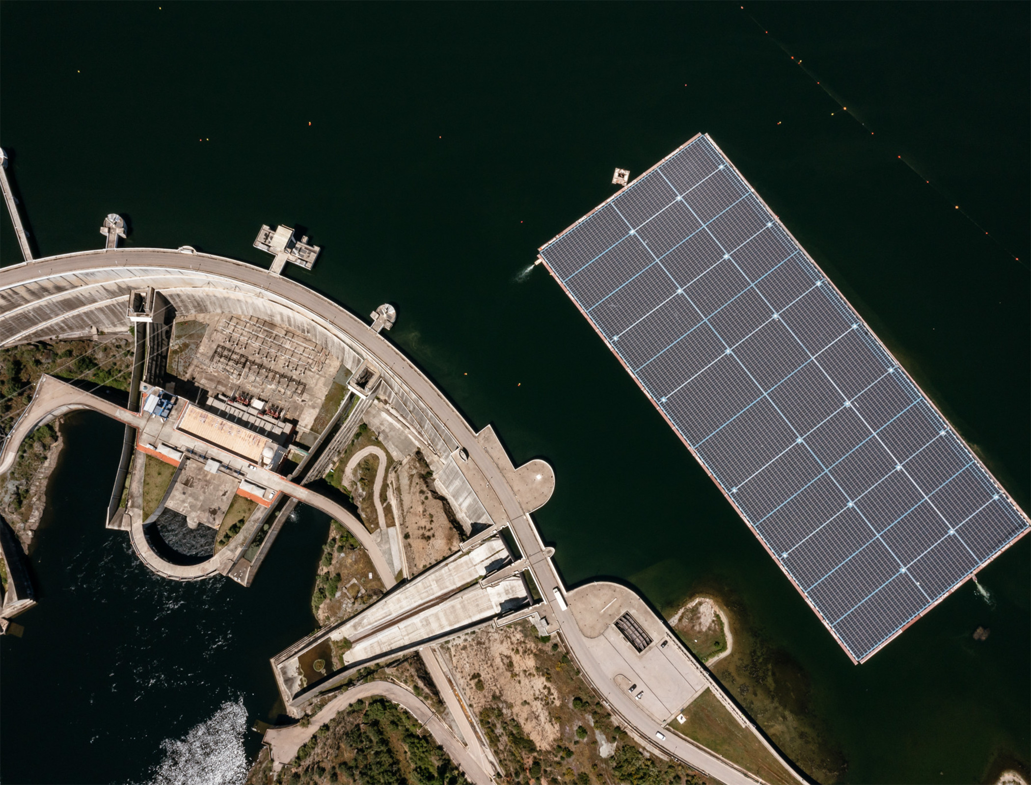 Europe’s largest floating solar panel facility built on top of hydro-electric dam