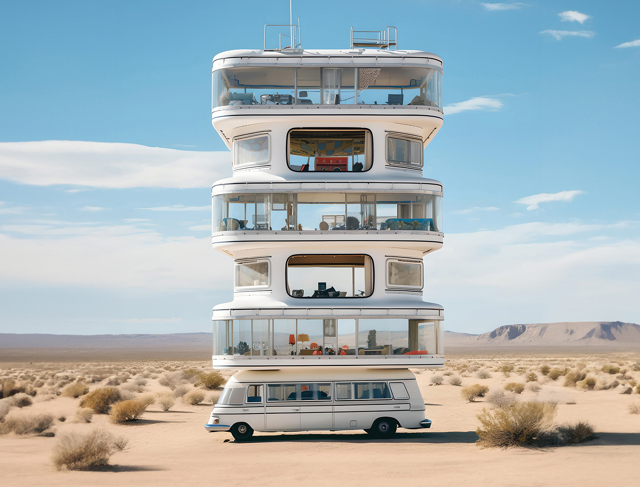 The bigger picture: Multi-decker caravan