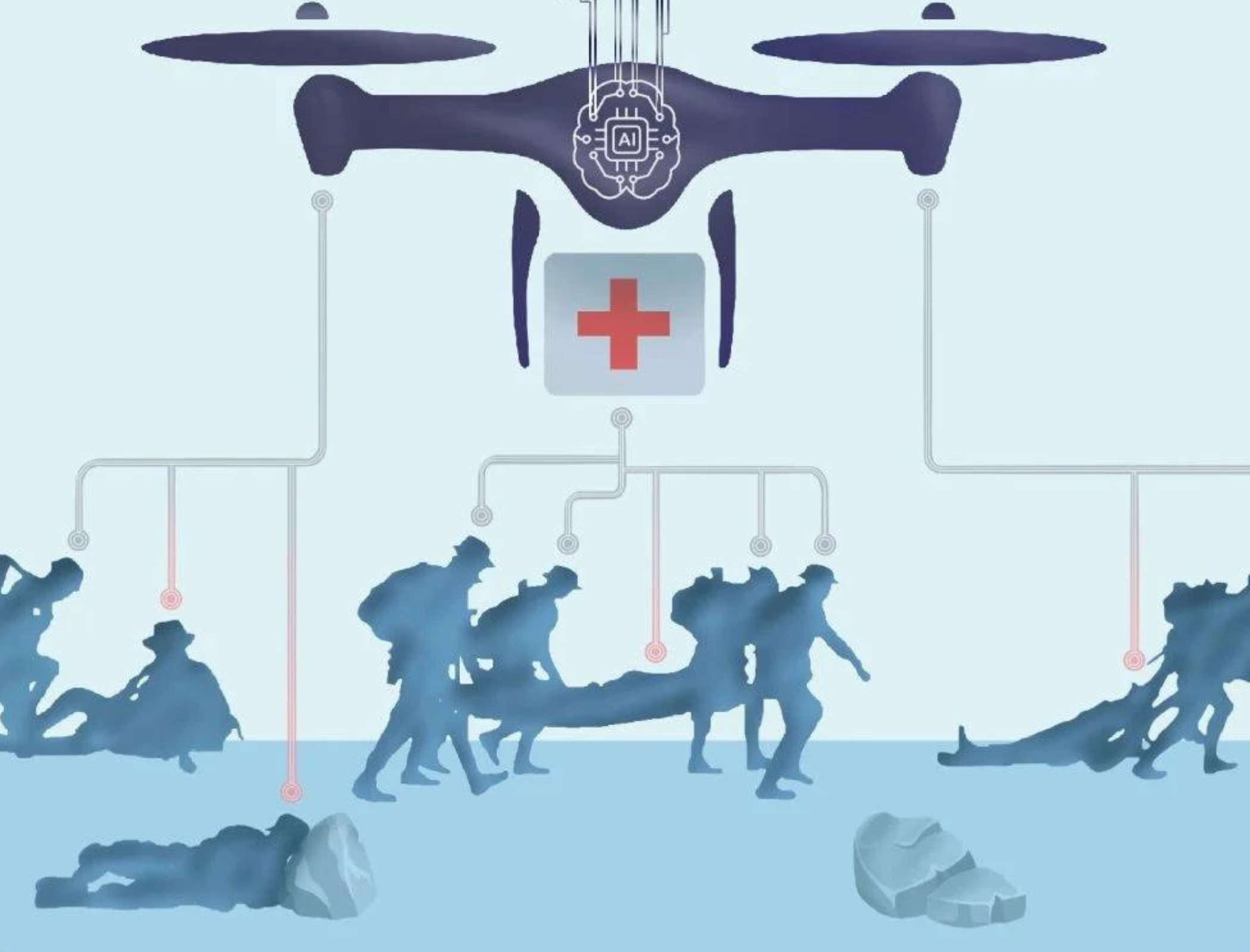 AI-powered drones could help save lives on the battlefield
