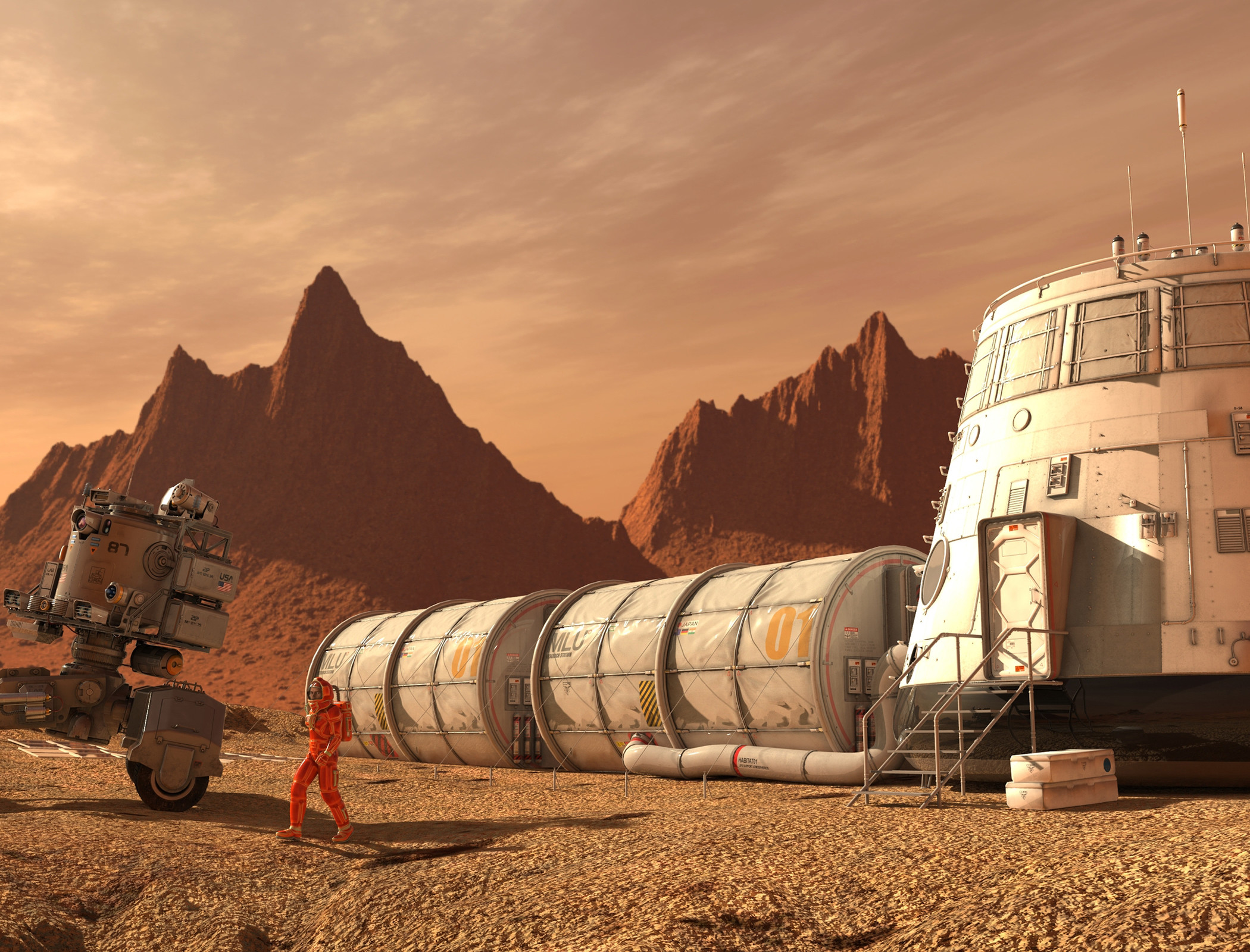 Mathematical model offers insight into health effects of landing humans on Mars