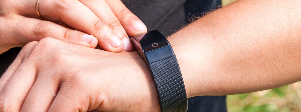 Human skin used as conductible material to charge smartwatch