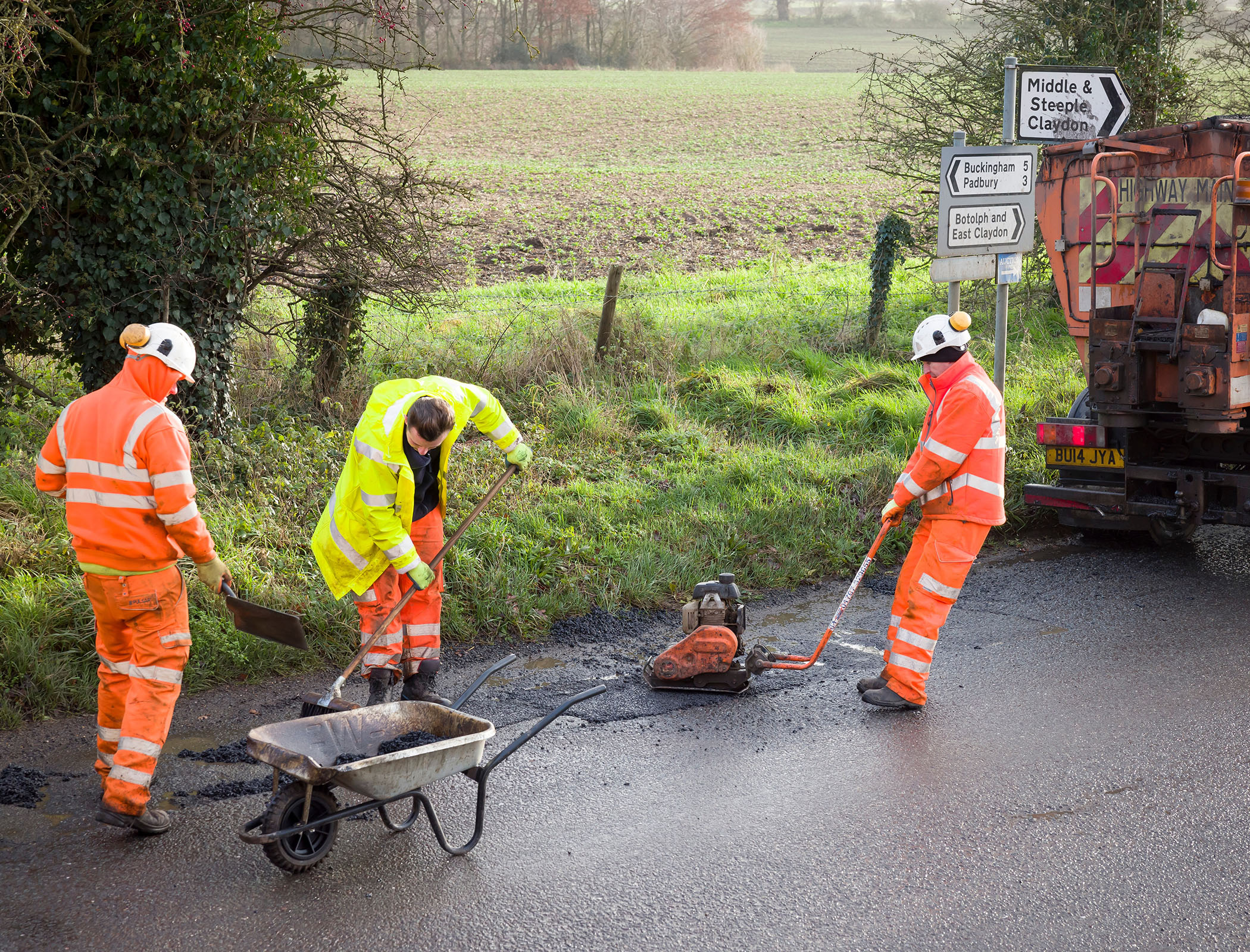 Pothole-related breakdowns have soared by nearly 40 per cent this year