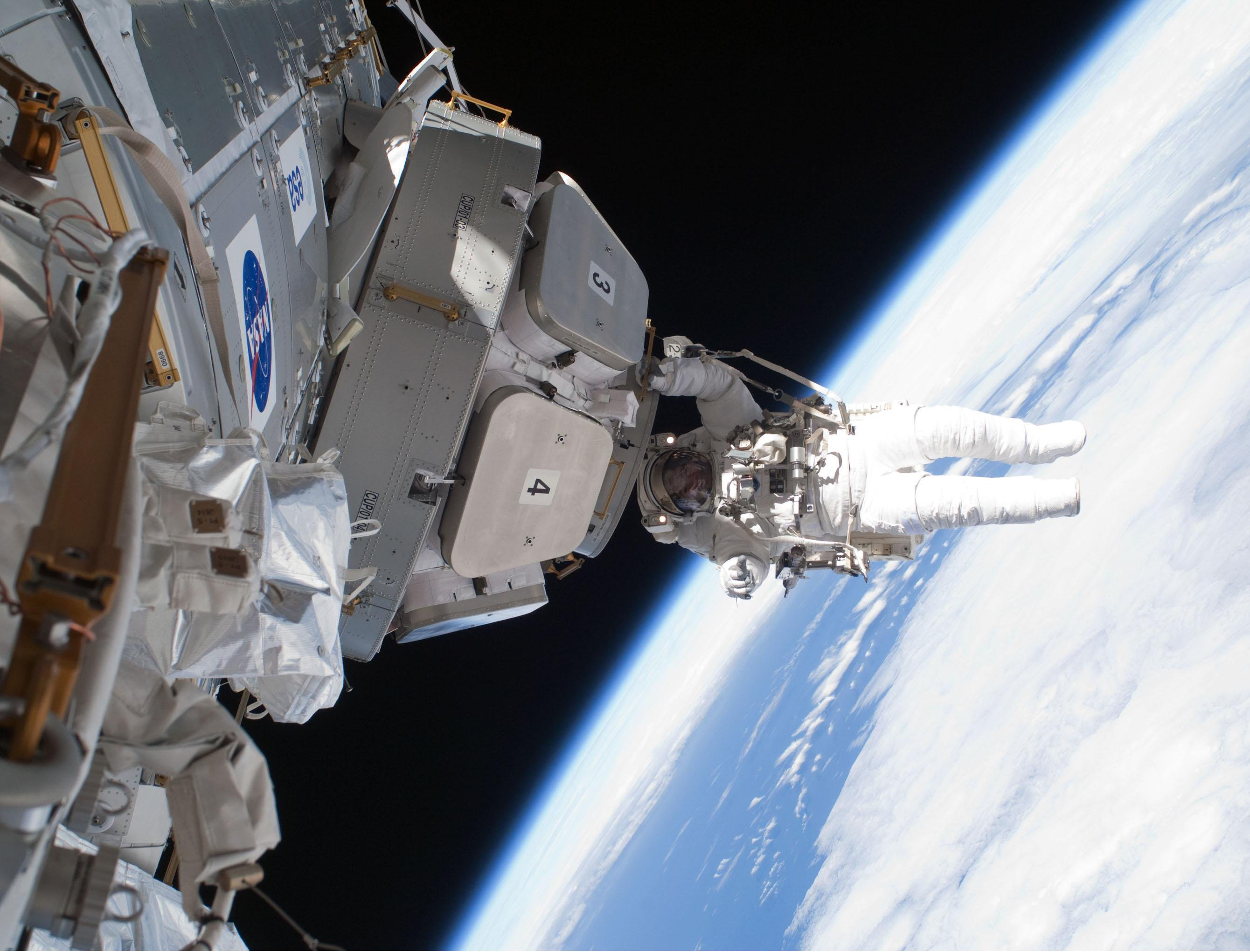 ISS spacewalk ended early due to battery emergency