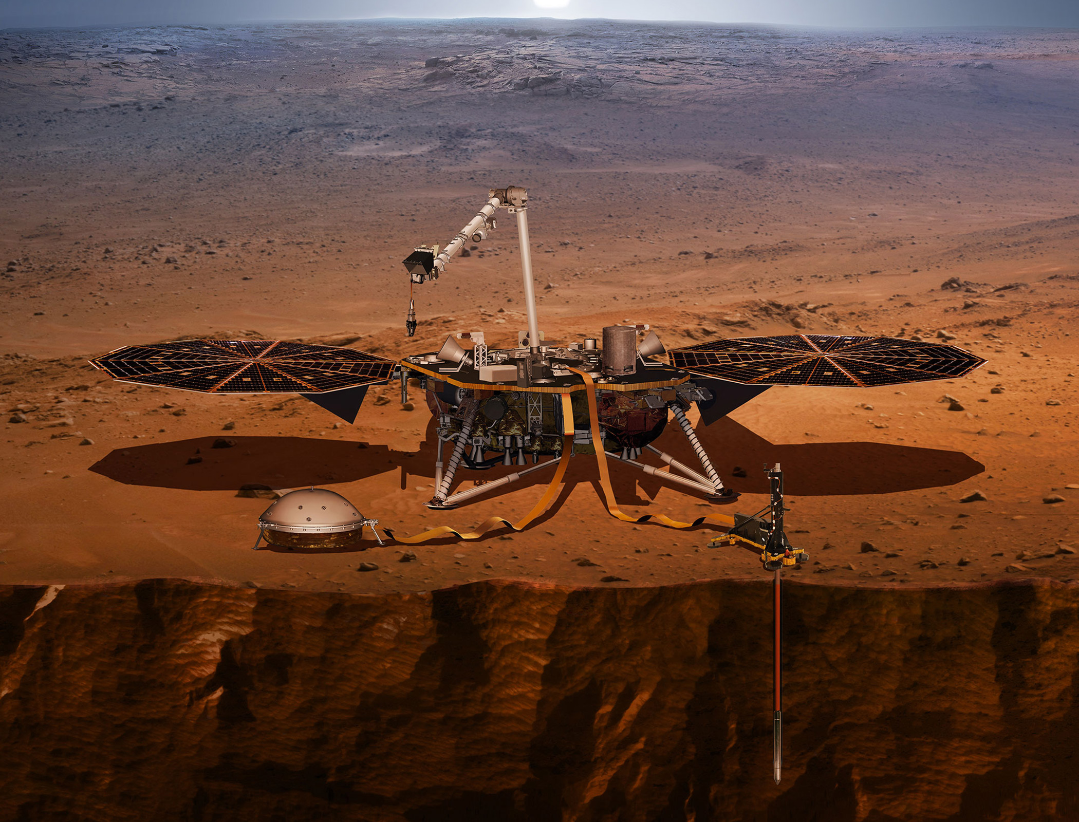 Nasa data offers new insights into the core of Mars