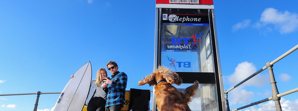 Cornish phone boxes converted to provide 4G signal on the beachfront