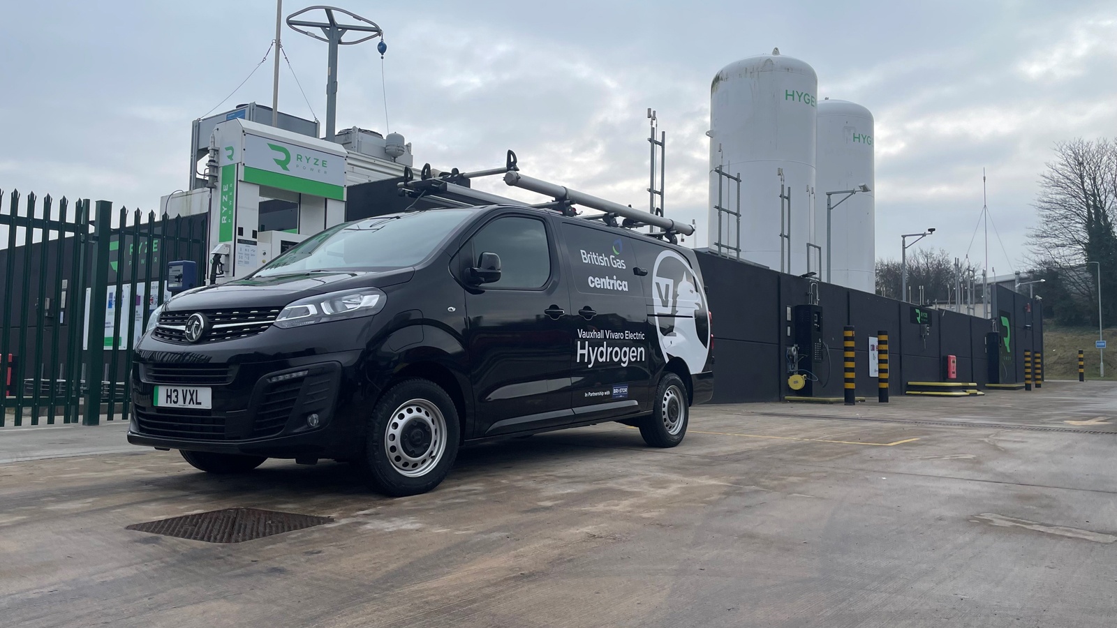 British Gas engineer trials hydrogen-powered van