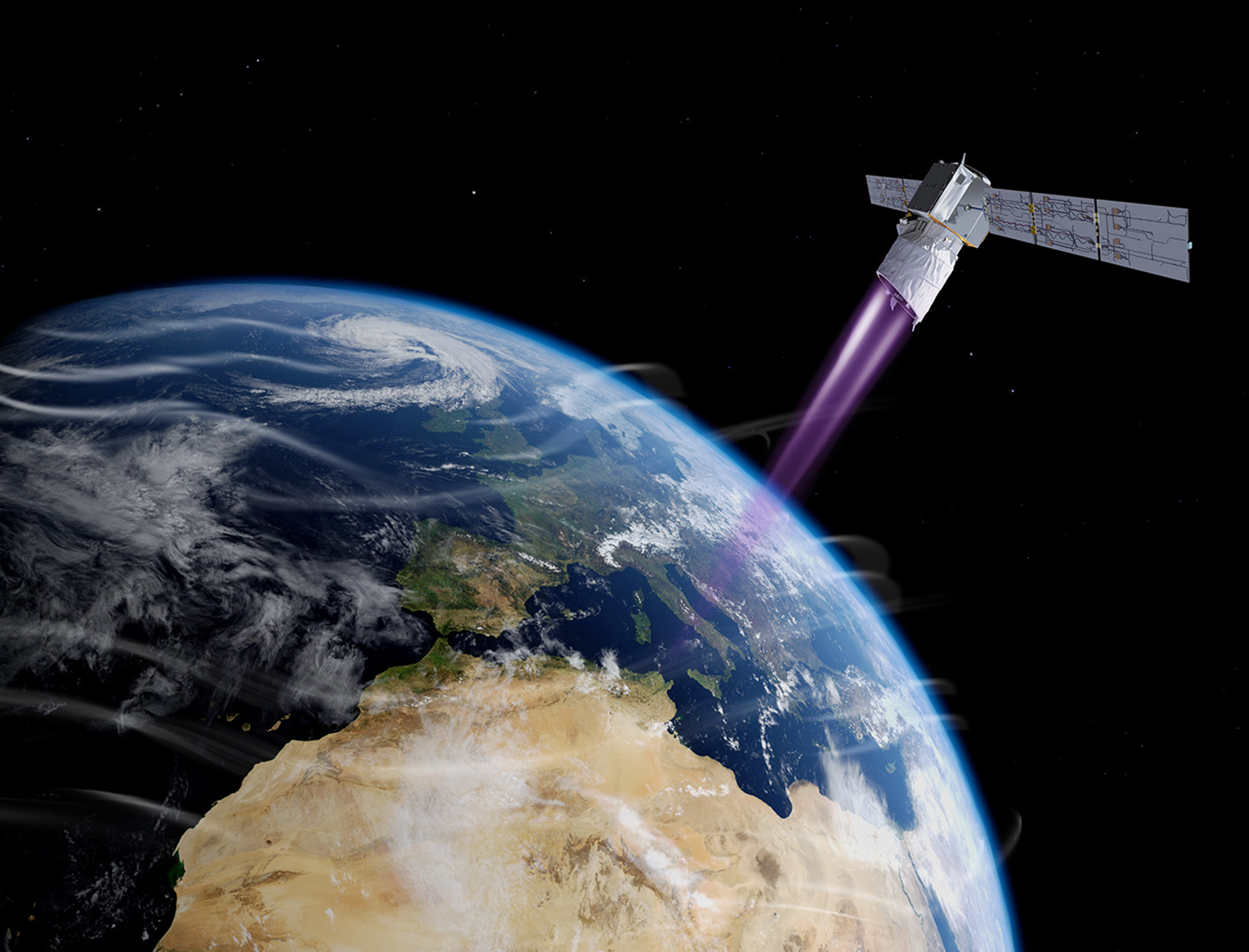 British-built satellite Aeolus successfully crashed into the Atlantic