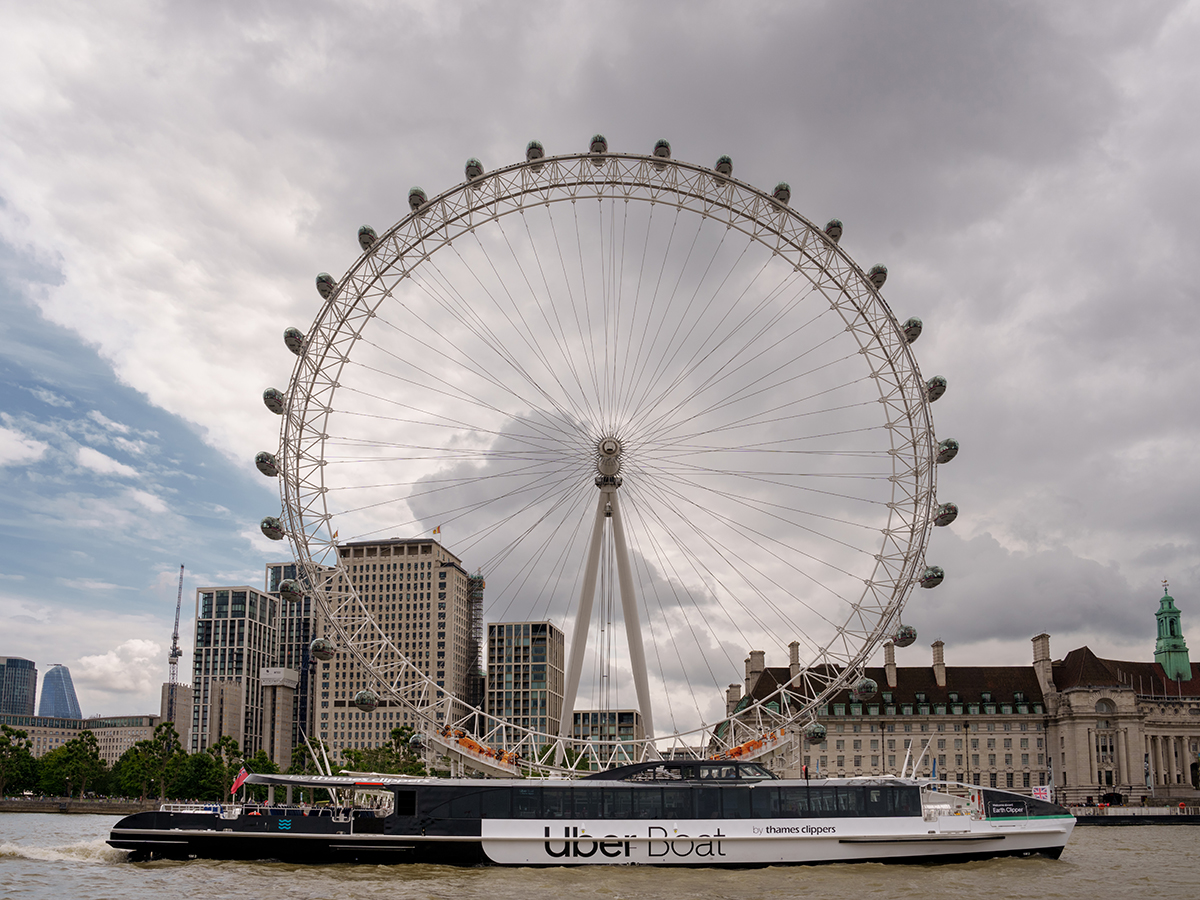 Uber launches new hybrid ferries along the Thames to cut emissions
