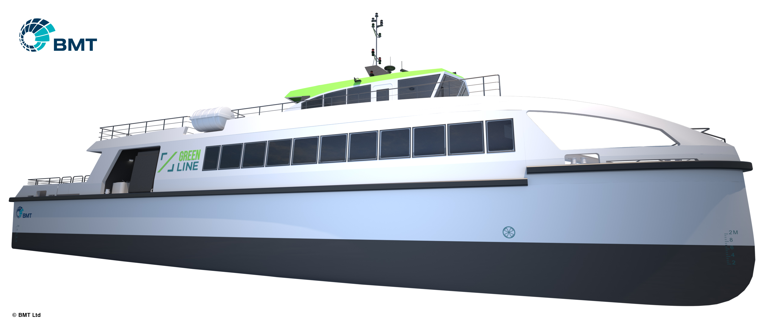 BMT and Greenline Marine Unveil Cutting-Edge Electric Ferry Design at CFA 2024