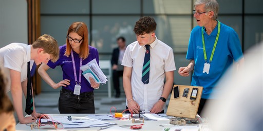 people engaging in STEM activities