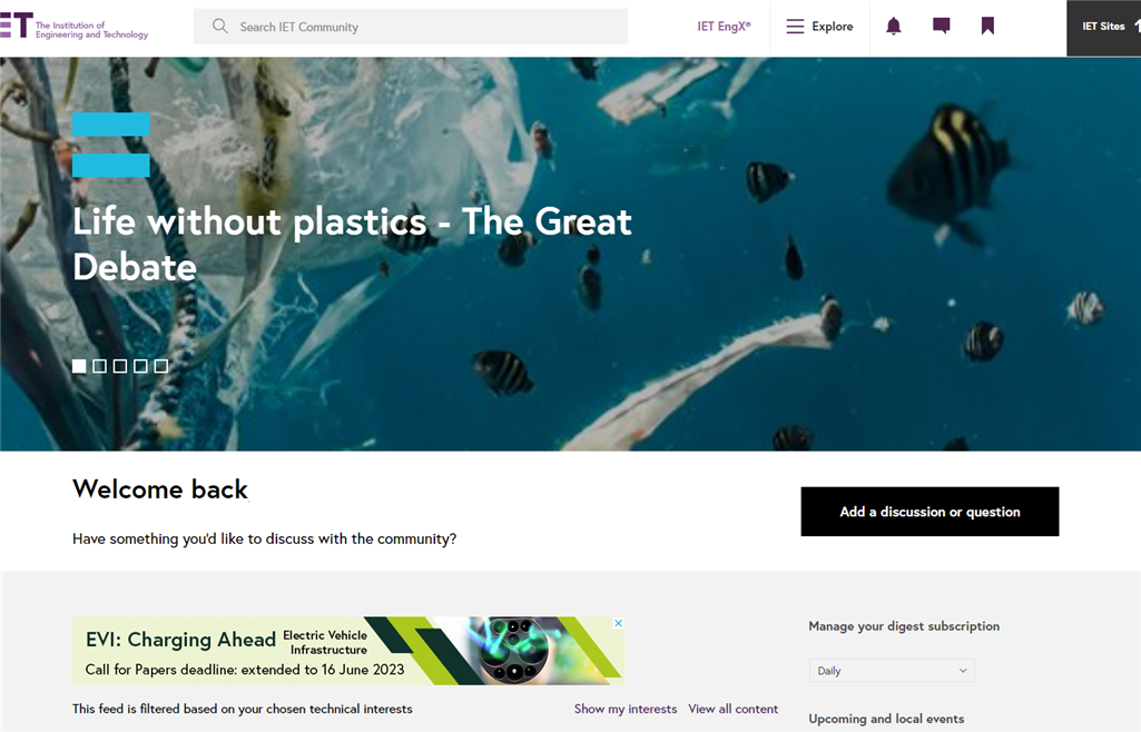 Example showing the same blog post but displayed as featured content