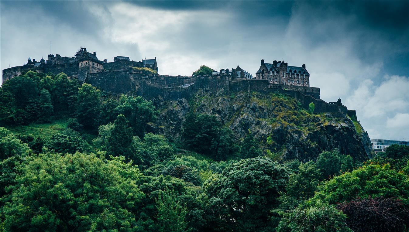 Edinburgh Castle in Edinburgh Scotland UK