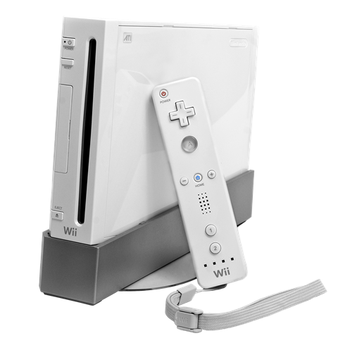 An original Nintendo Wii with original Wii remote. Source: Wikimedia Commons