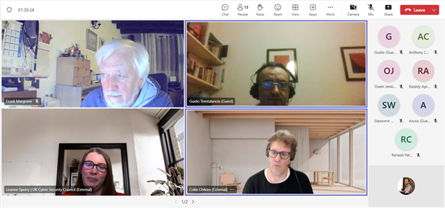  a webinar in progress