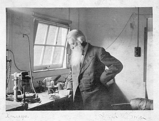 Sir Joseph Swan. Image is in the public domain.