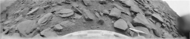 Rock strewn landscape