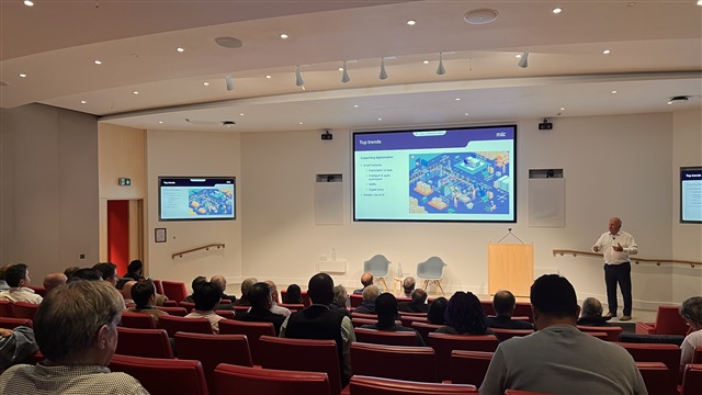 Professor Wilson at the Turing Lecture Theatre