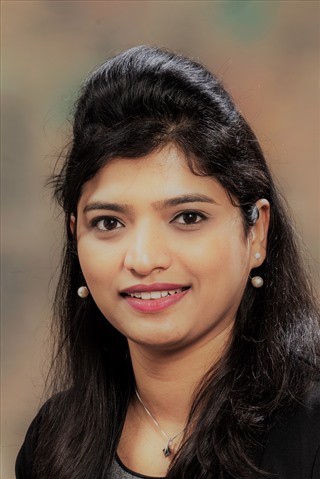 Portrait of Dr Mamatha Maheshwarappa from the UK Space Agency