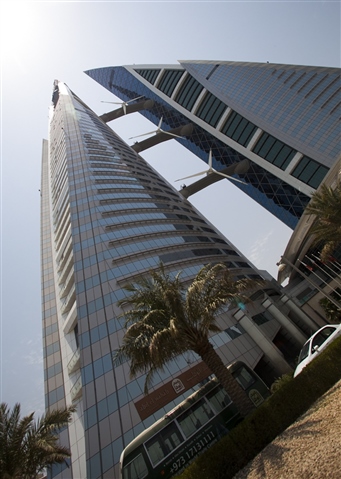 Towers viewed from below