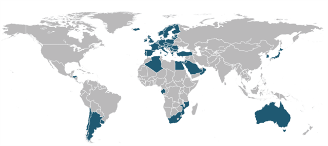 only some countries banned asbestos