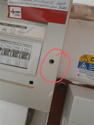 missing screw